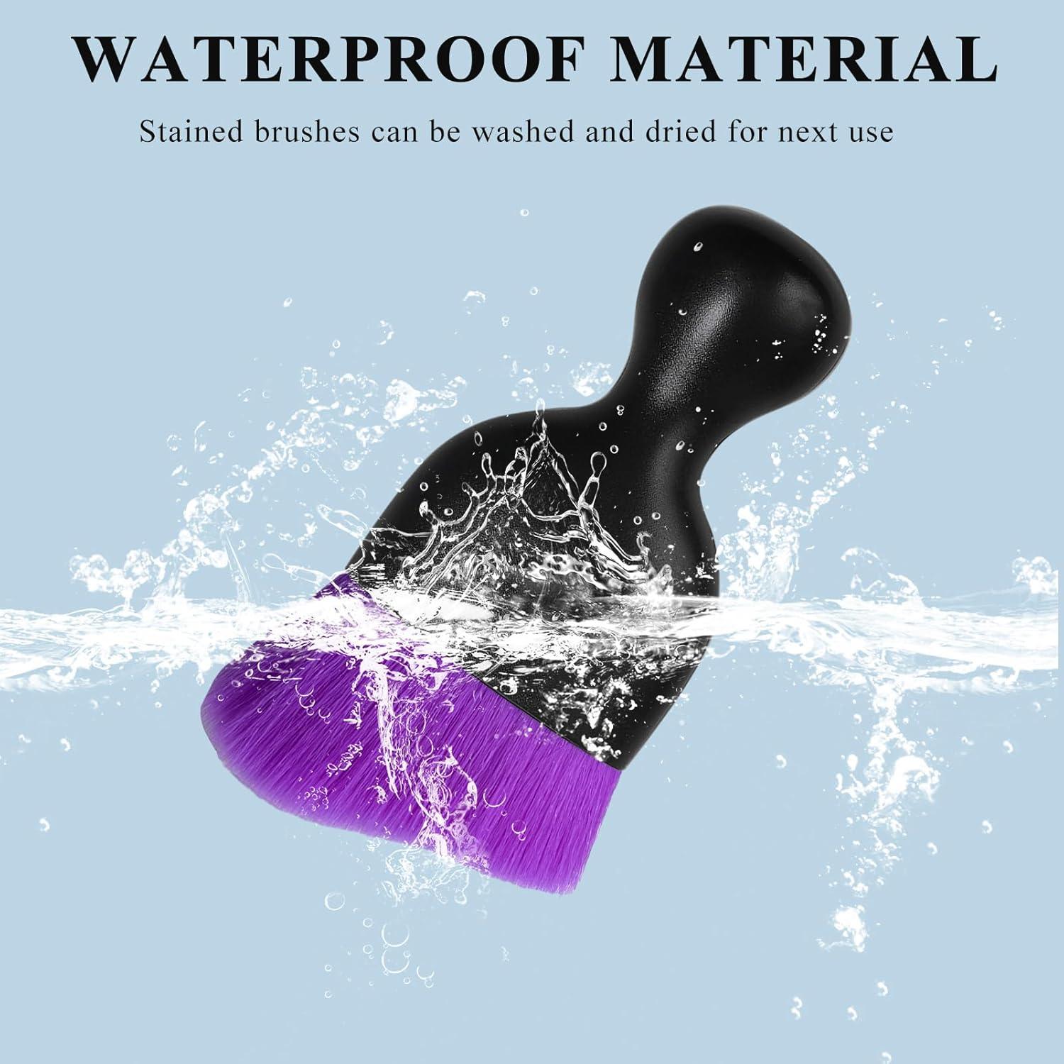 Cepillo de Limpieza de Interior de Coche Gasedin Púrpura