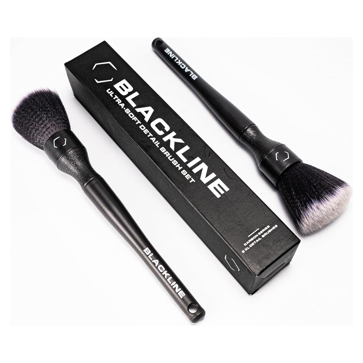 Juego de Cepillos de Detalle Blackline - Cerdas Ultra Suaves