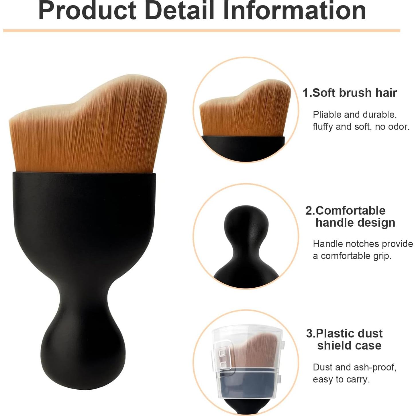 Cepillo de Detalle Kewucn para Automóviles - Cerdas Suaves 1PCS