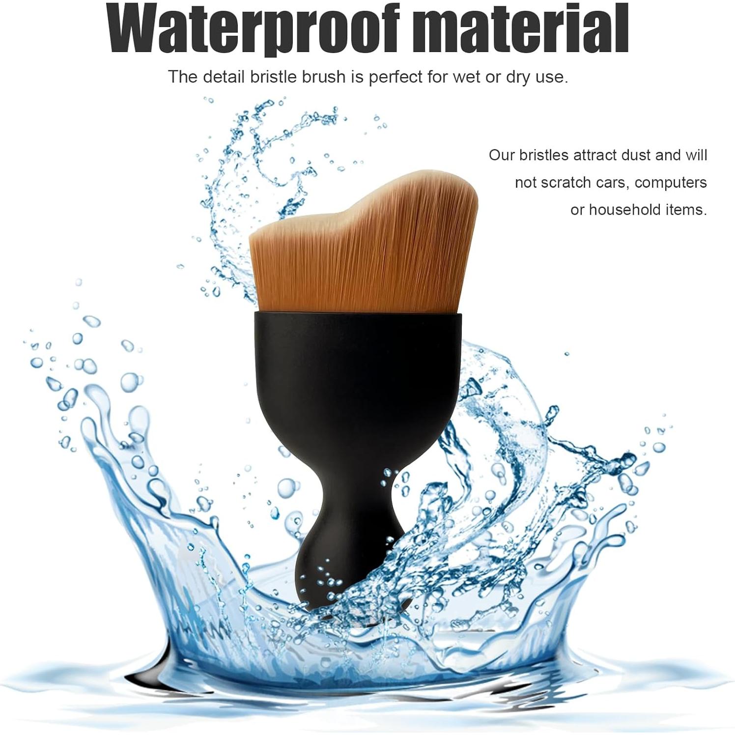 Cepillo de Detalle Kewucn para Automóviles - Cerdas Suaves 1PCS