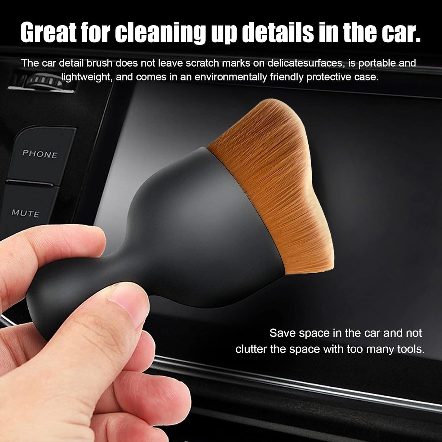 Cepillo de Detalle Kewucn para Automóviles - Cerdas Suaves 1PCS