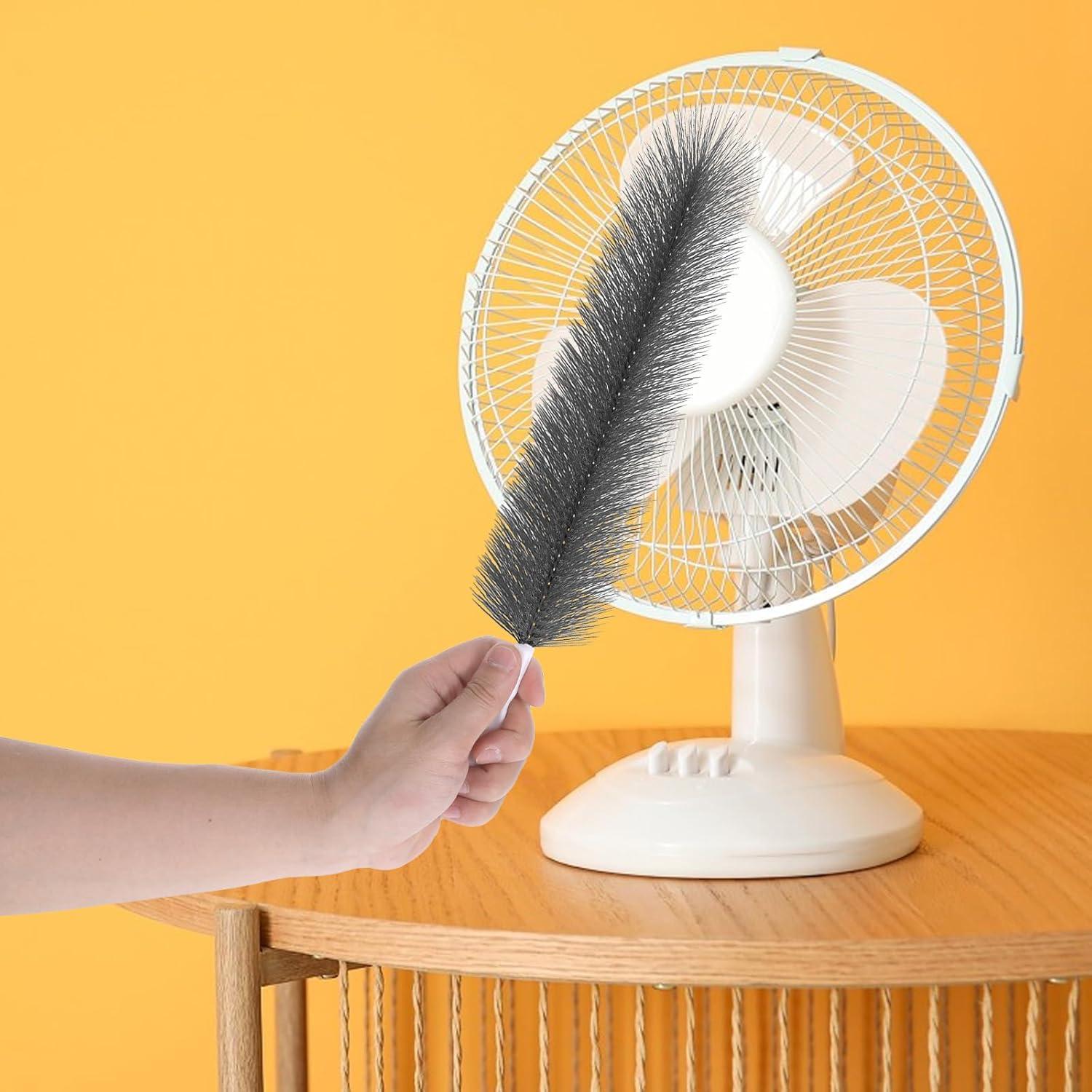 Cepillo de Limpieza de Ventilador Bruislard 2 Pcs Microfibra Flexible