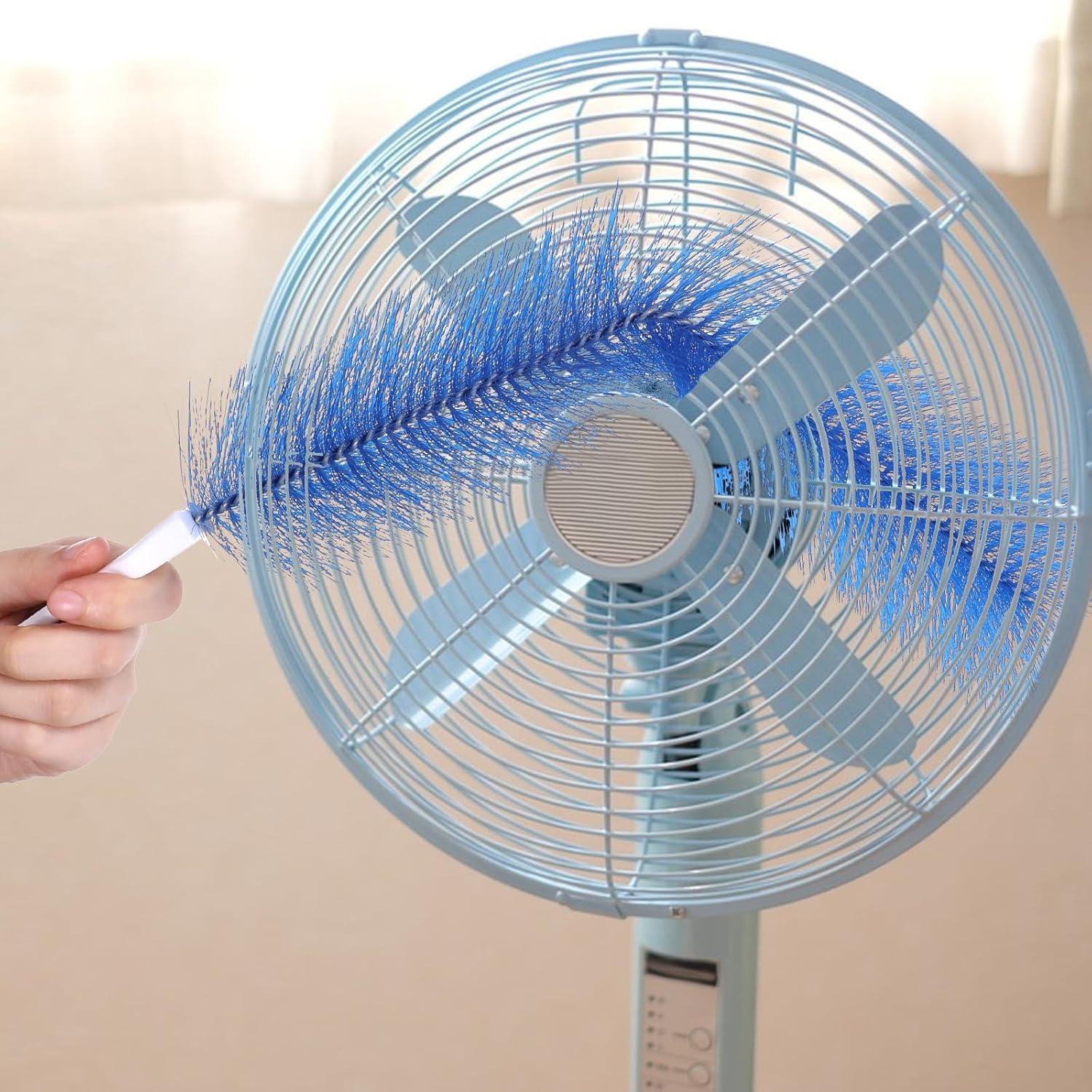 Cepillo de Limpieza de Ventilador Bruislard 2 Pcs Microfibra Flexible