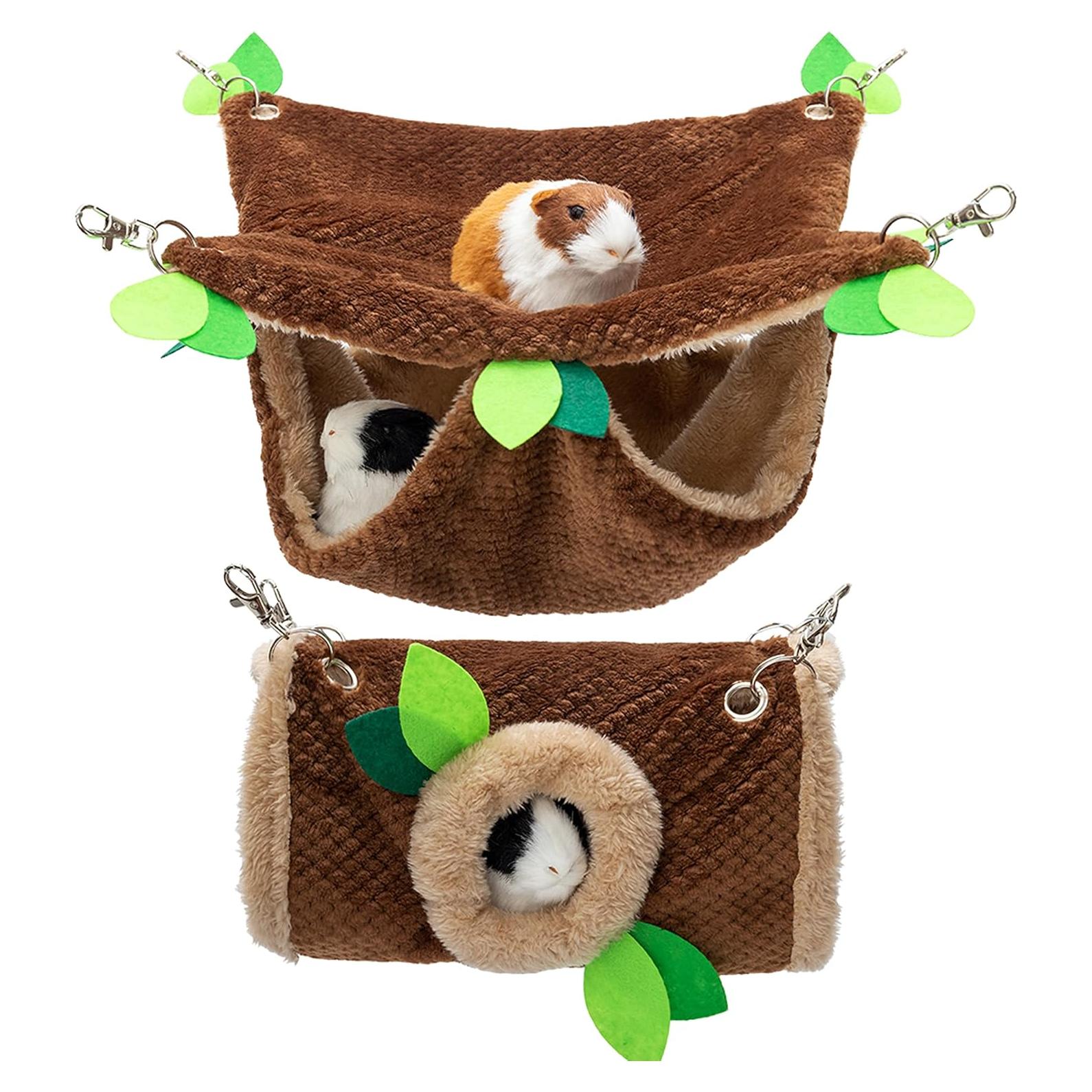 Hamaca y Túnel para Cobayas PAWNISAW - 33x33 cm