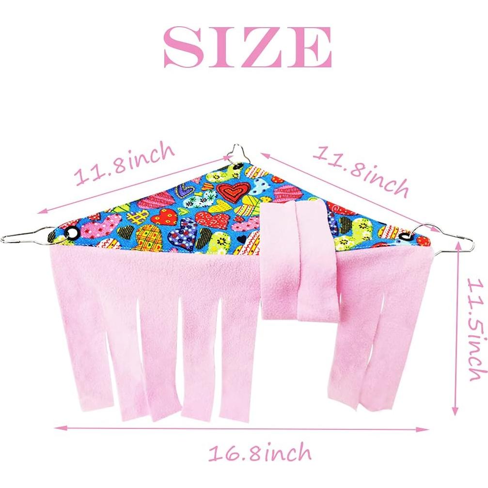 Escondite de Esquina para Cobayas 2 Piezas Franela LEFTSTARER