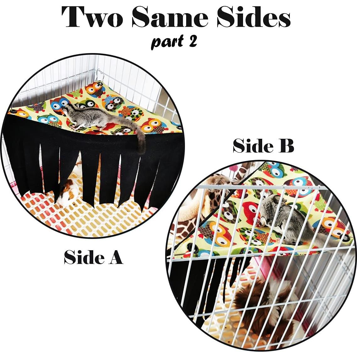 Escondite de Esquina para Cobayas 2 Piezas Franela LEFTSTARER