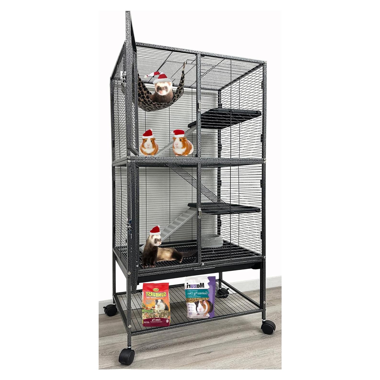 Jaula Grande para Pequeños Animales Mcage 61x44.5x136 cm