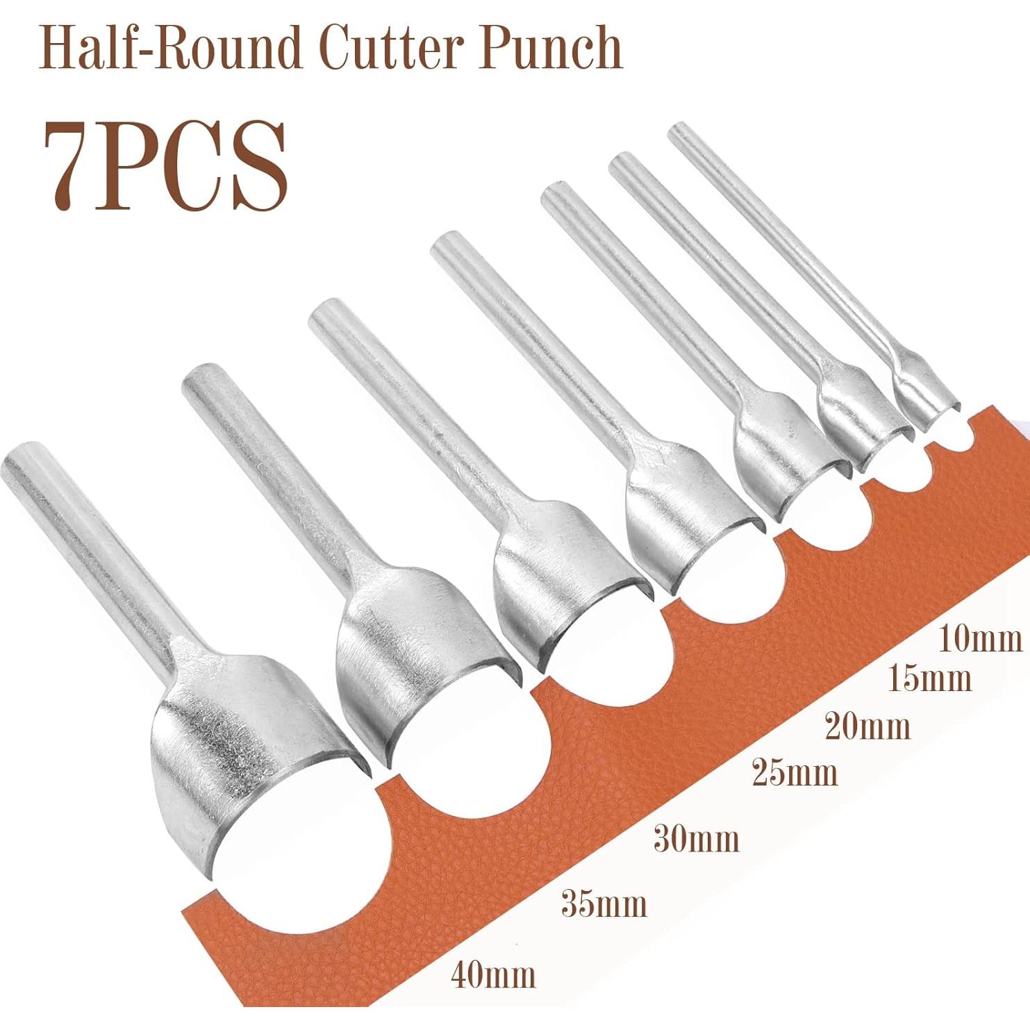 Juego de 7 Piezas Herramientas de Cuero Caydo 10-40mm