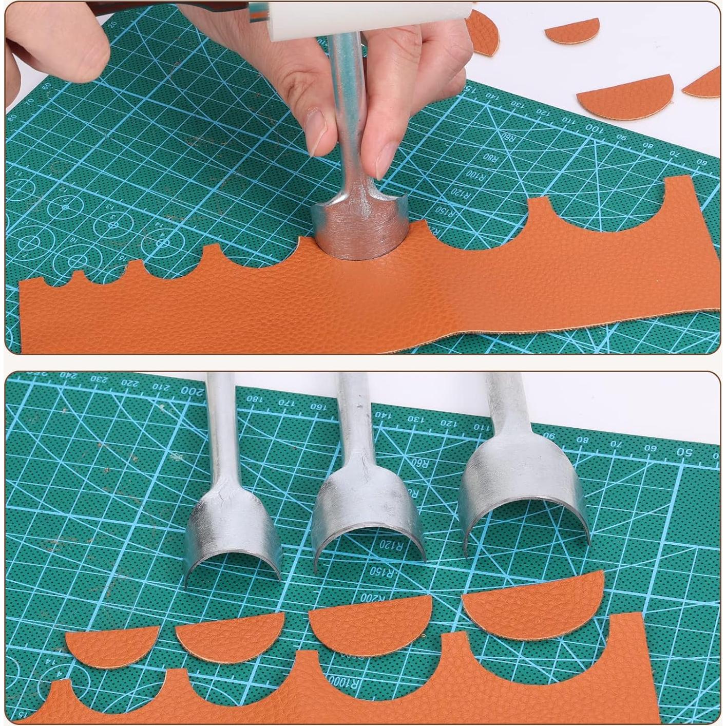 Juego de 7 Piezas Herramientas de Cuero Caydo 10-40mm