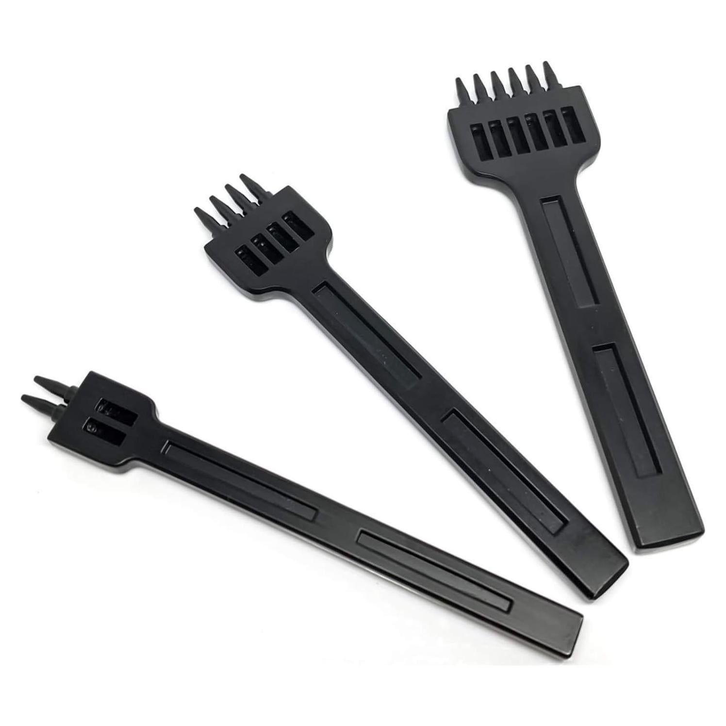 Juego de Punzones de Cuero Citian 6mm - 3 Piezas 2/4/6 Dientes