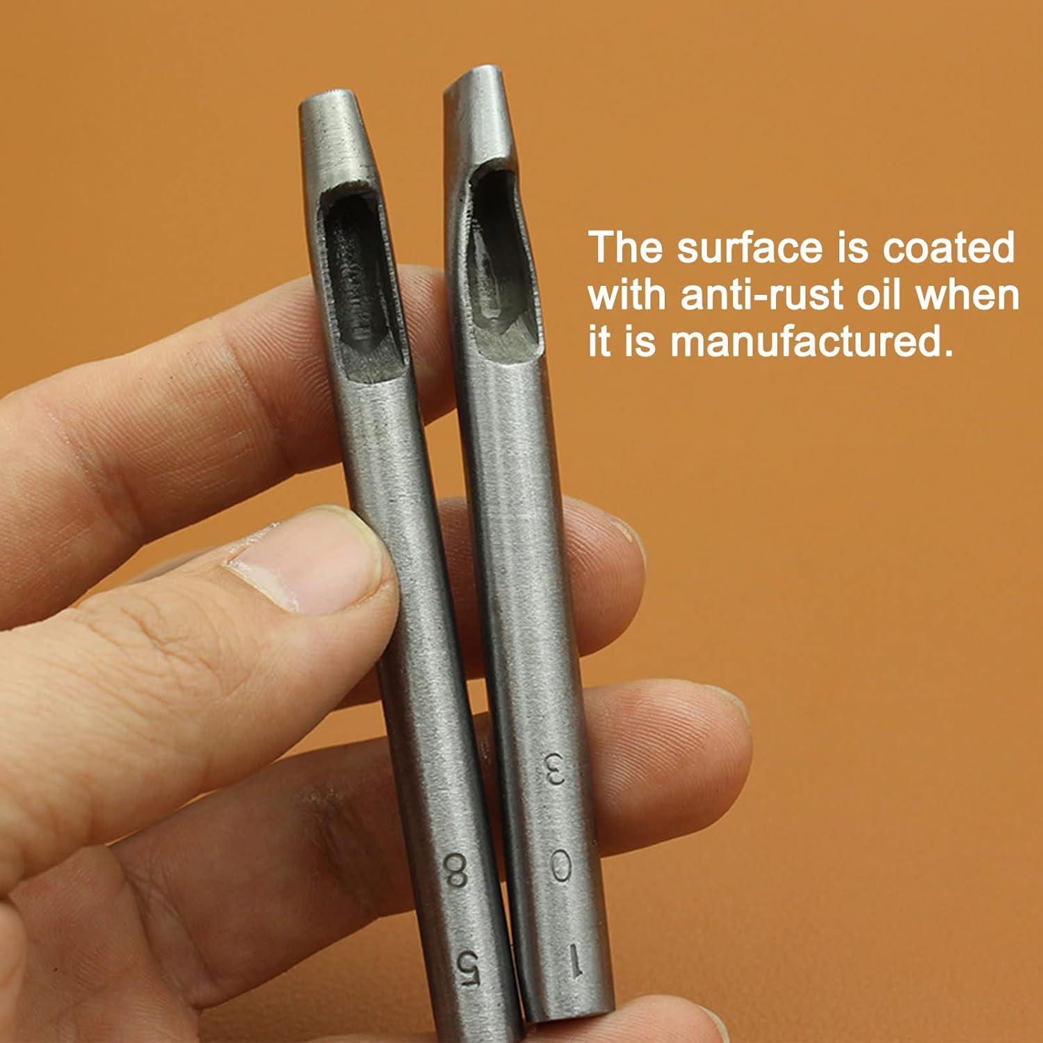 Juego de 9 Perforadoras Ovaladas Mivofun para Cuero 1.5-5mm