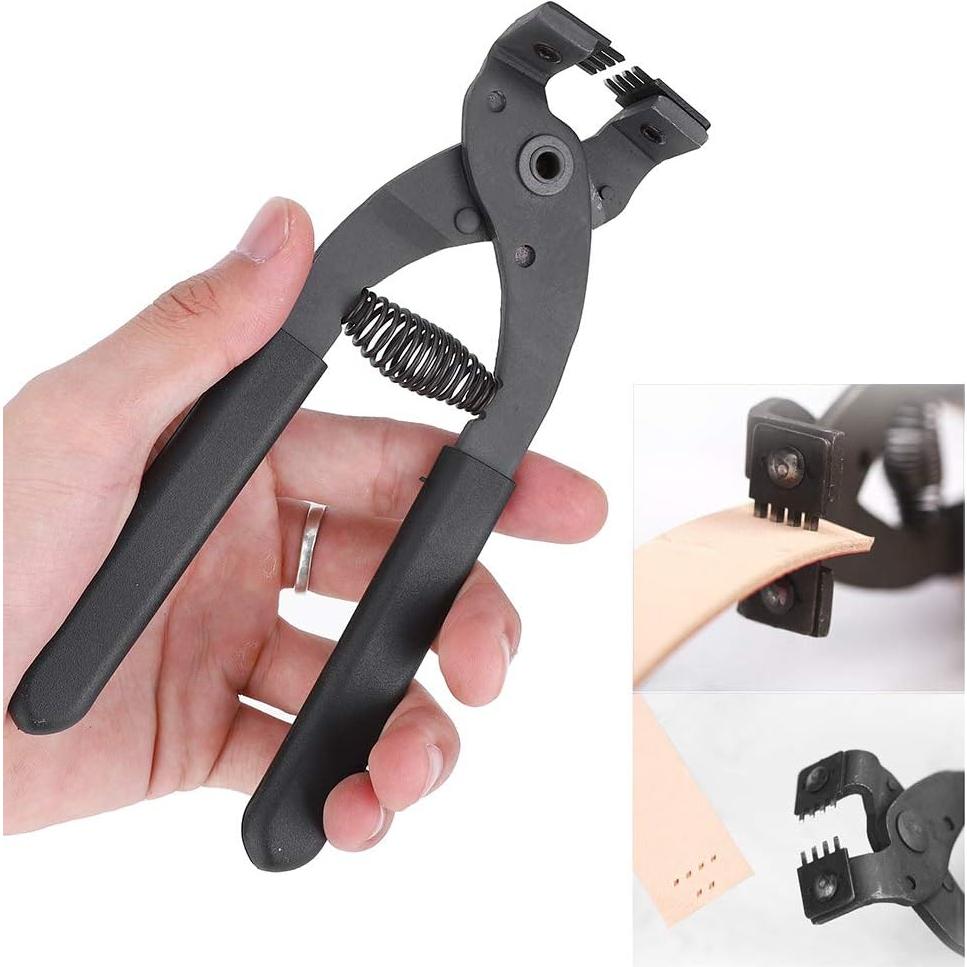 Alicates de Perforación de Cuero Pssopp 4mm - 2 y 4 Dientes