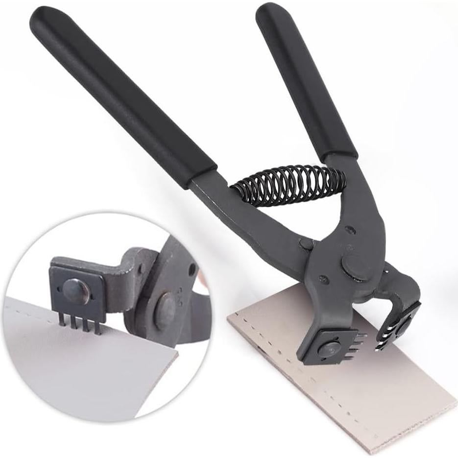 Alicates de Perforación de Cuero Pssopp 4mm - 2 y 4 Dientes