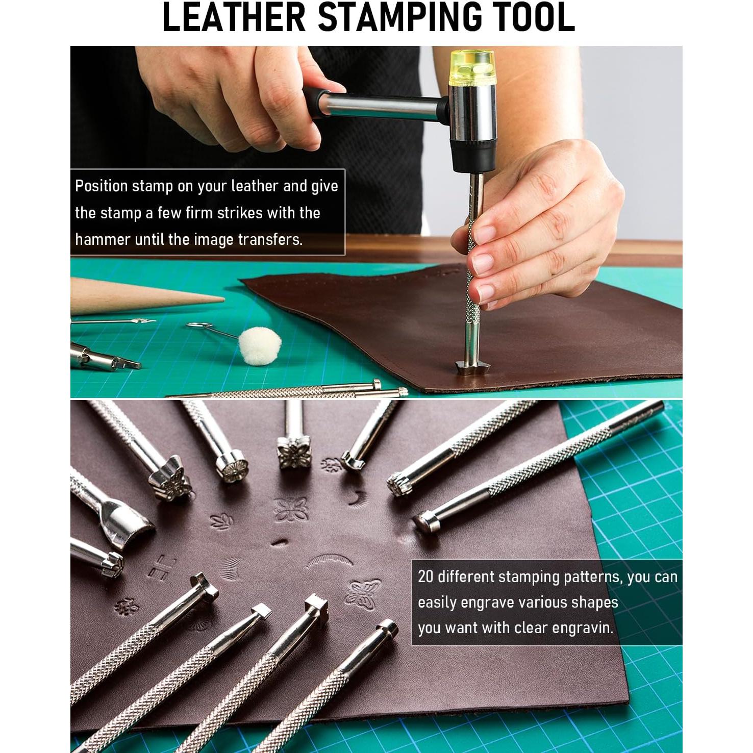 Kit de herramientas de cuero Nicpro 85PCS con bolsa XL