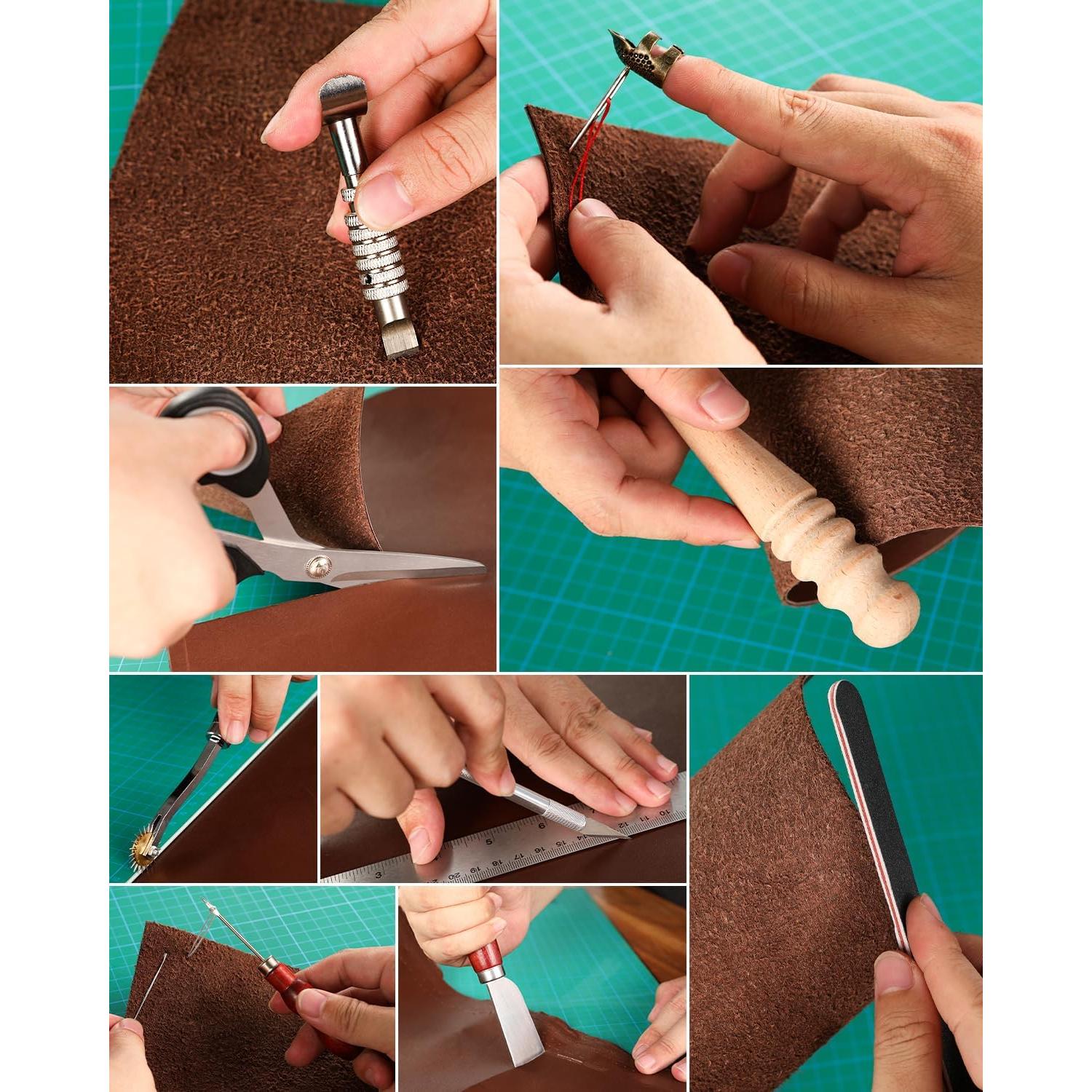 Kit de herramientas de cuero Nicpro 85PCS con bolsa XL