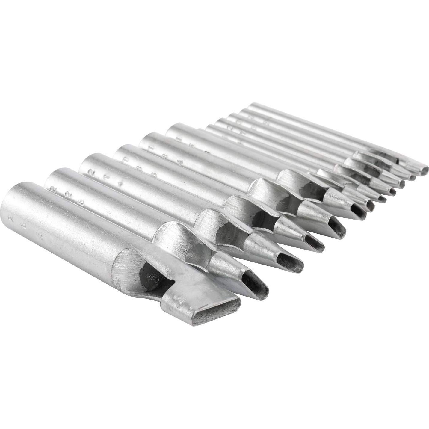 Juego de Troqueles Ovalados para Cuero 12 Pcs Long Time Trading