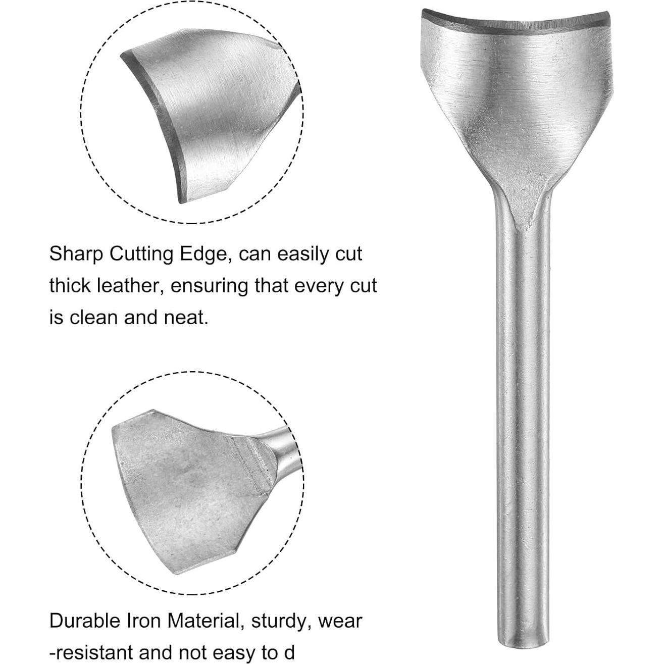 Juego de Punch de Cuero uxcell 5 Piezas 10-40mm Arco