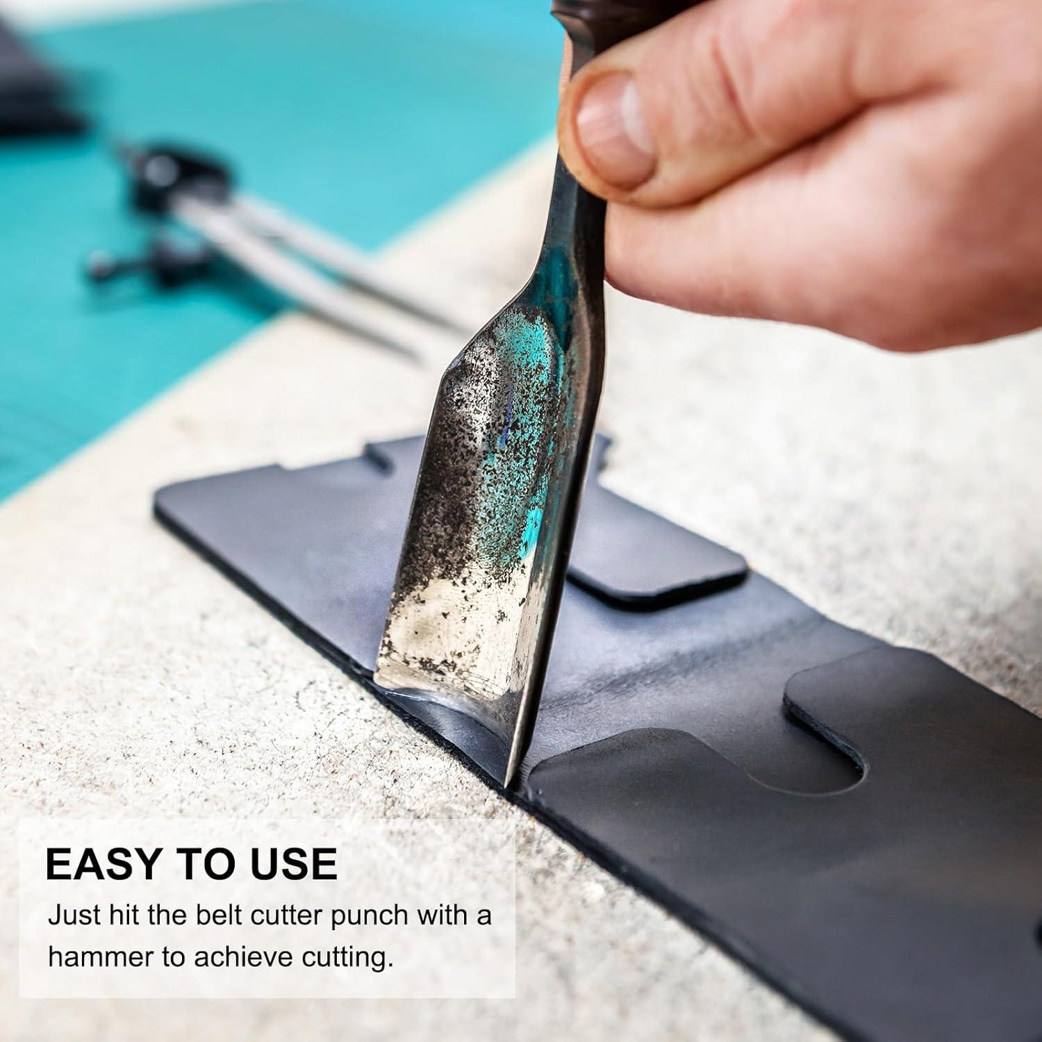 Juego de Punch de Cuero uxcell 5 Piezas 10-40mm Arco