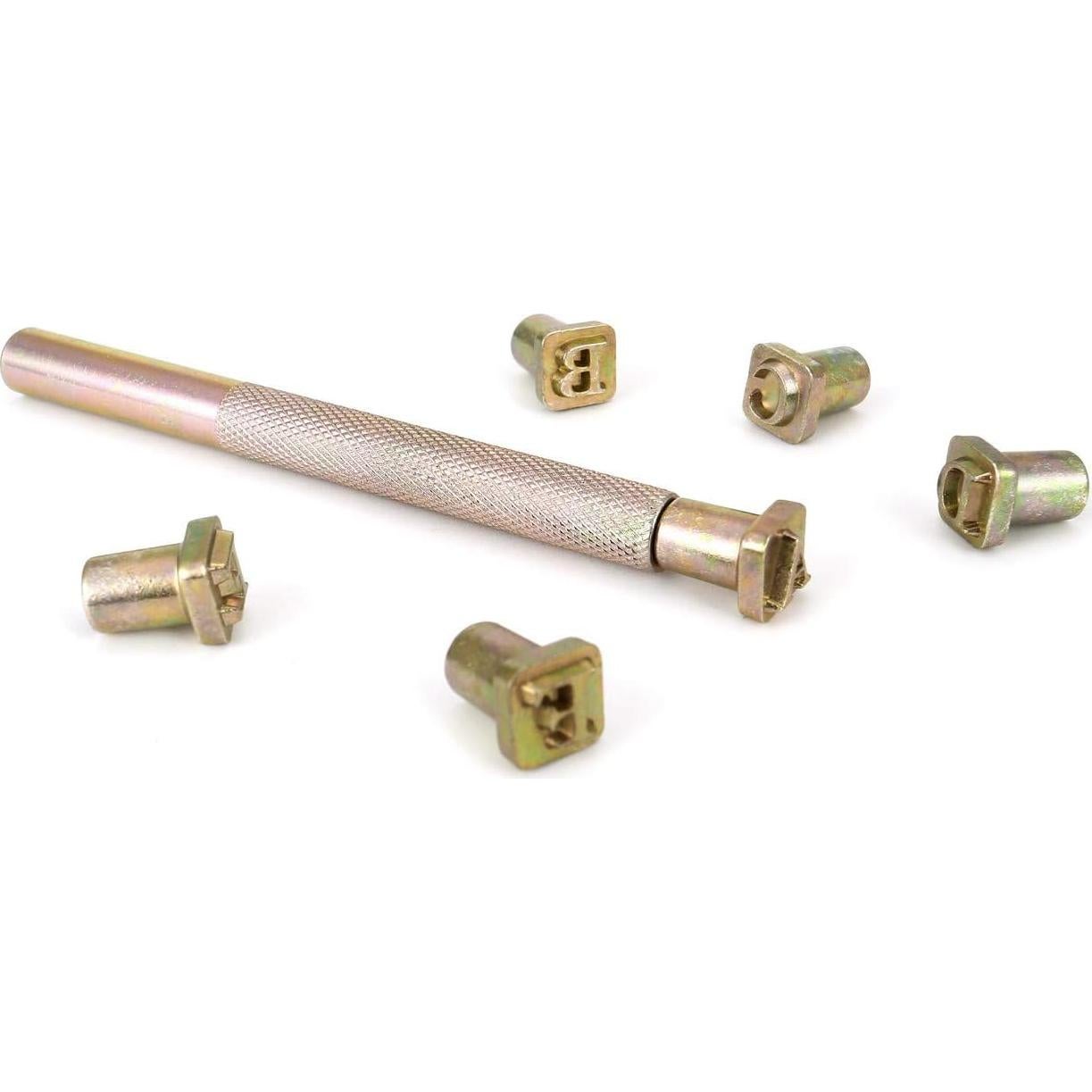 Juego de Herramientas de Estampado de Cuero Yoption 27 Piezas