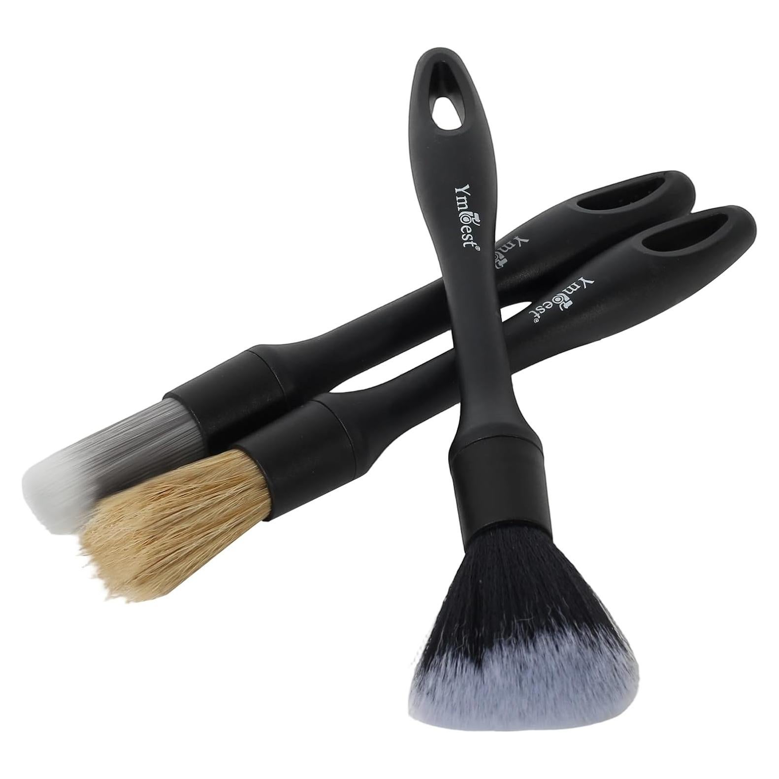 Juego de 3 Pinceles Detallado Automóviles YmBest - Cerdas Suaves