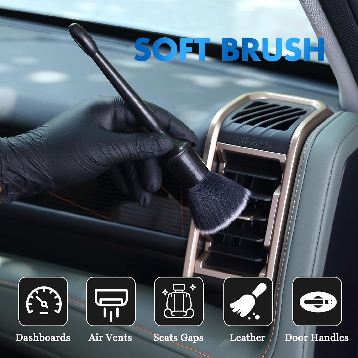 Juego de 3 Pinceles Detallado Automóviles YmBest - Cerdas Suaves