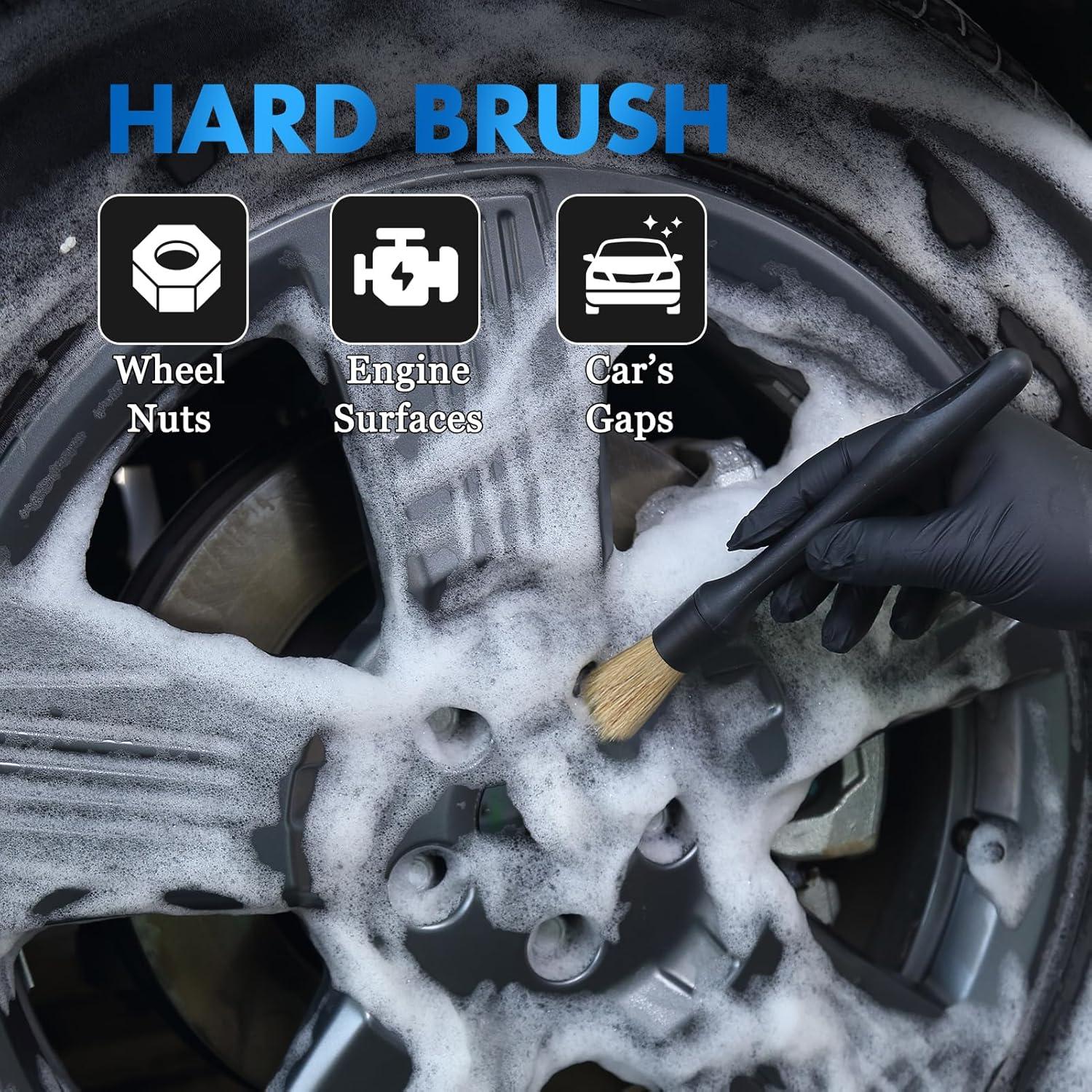 Juego de 3 Pinceles Detallado Automóviles YmBest - Cerdas Suaves