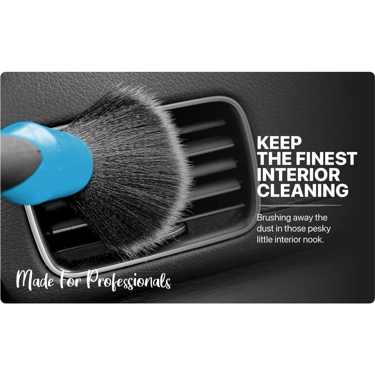 Juego de Cepillos de Detalle 55tech - 5 Piezas para Autos