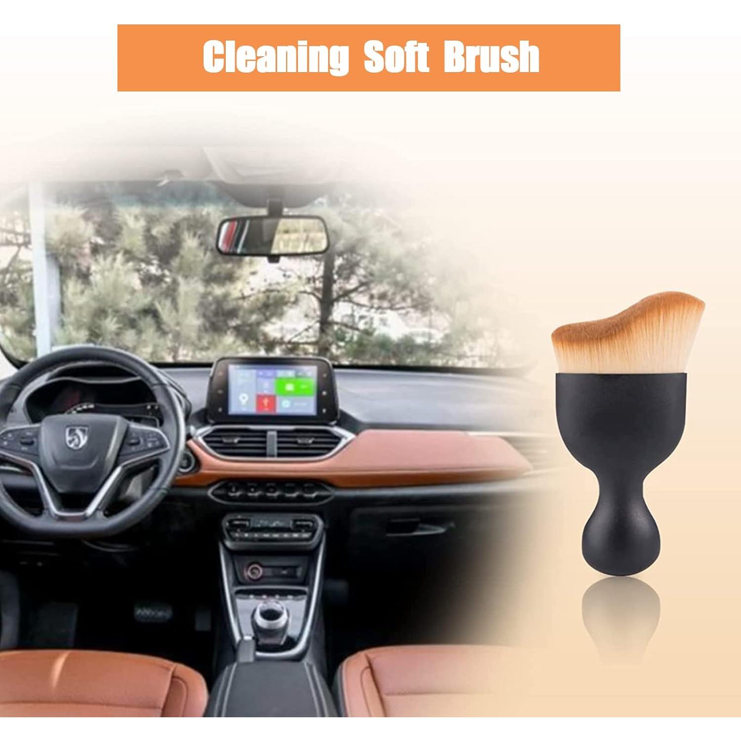 Cepillo de Polvo para Interior de Auto NGHEY 2 PCS Marrón