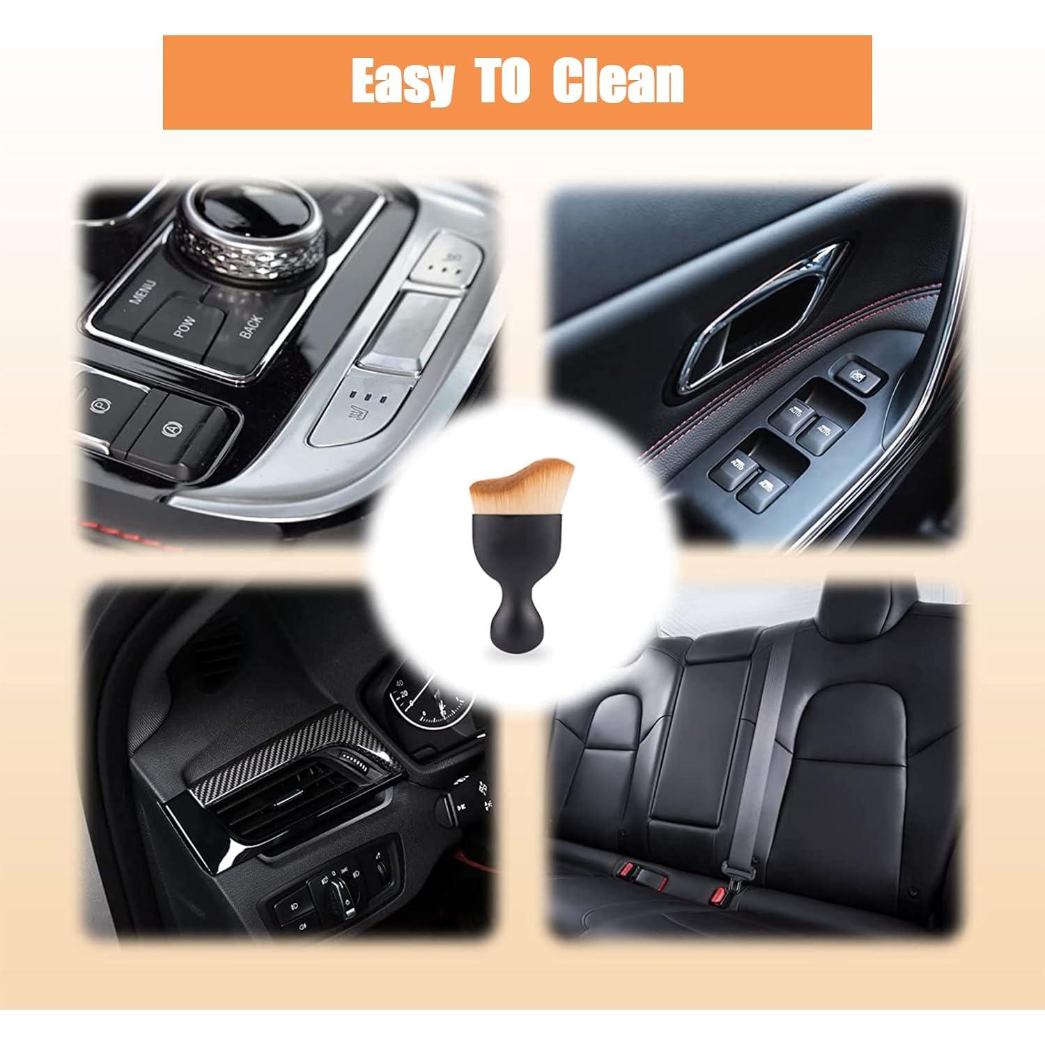 Cepillo de Polvo para Interior de Auto NGHEY 2 PCS Marrón