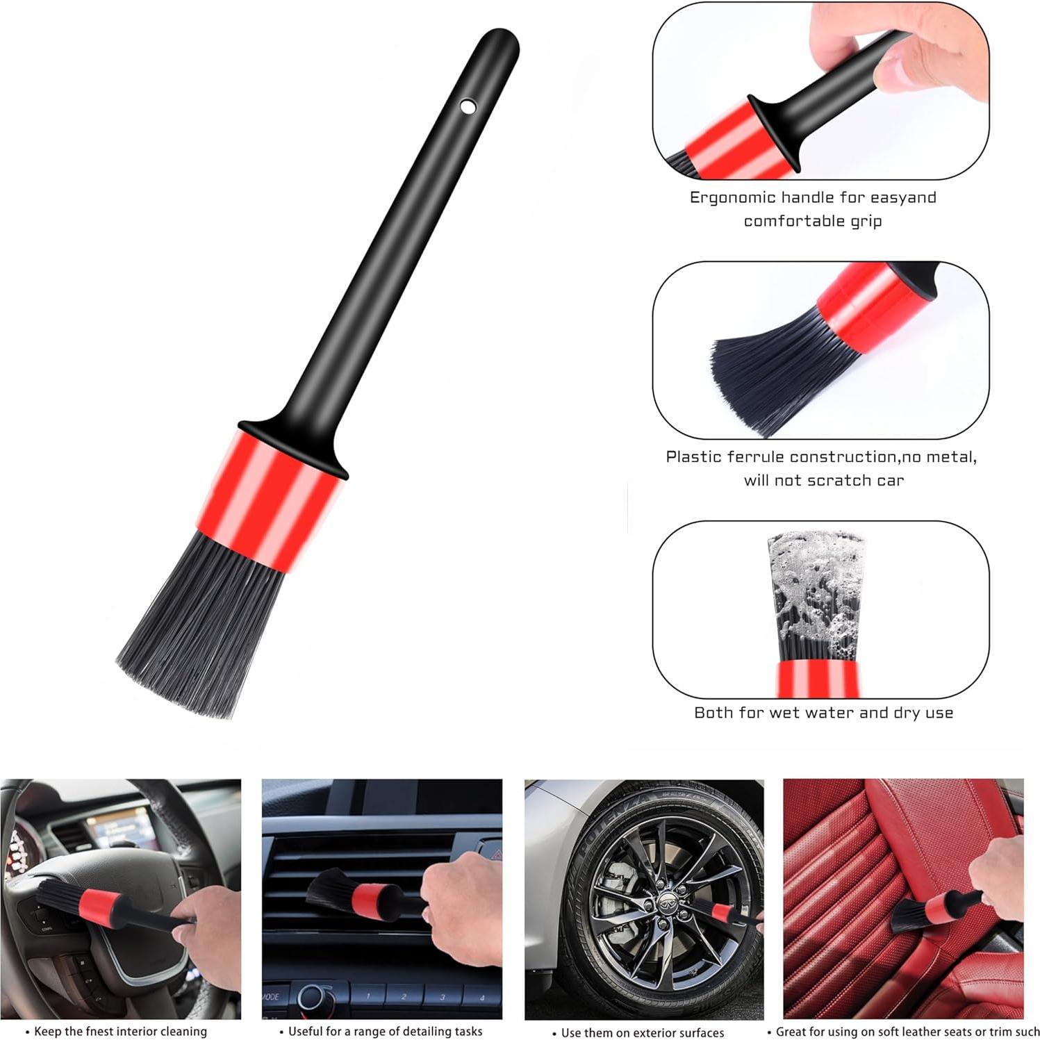 Juego de Cepillos de Limpieza para Autos Yungeln - 5 Piezas