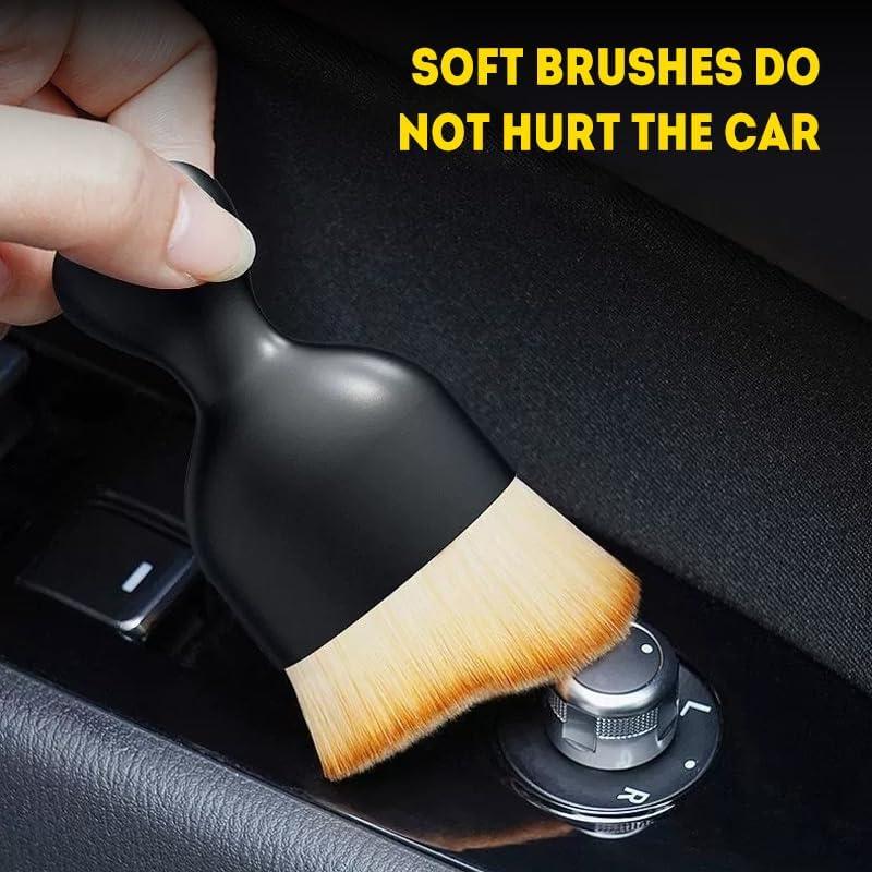 Cepillo de Detalle para Interior de Coche Biyrly - Suave y Compacto