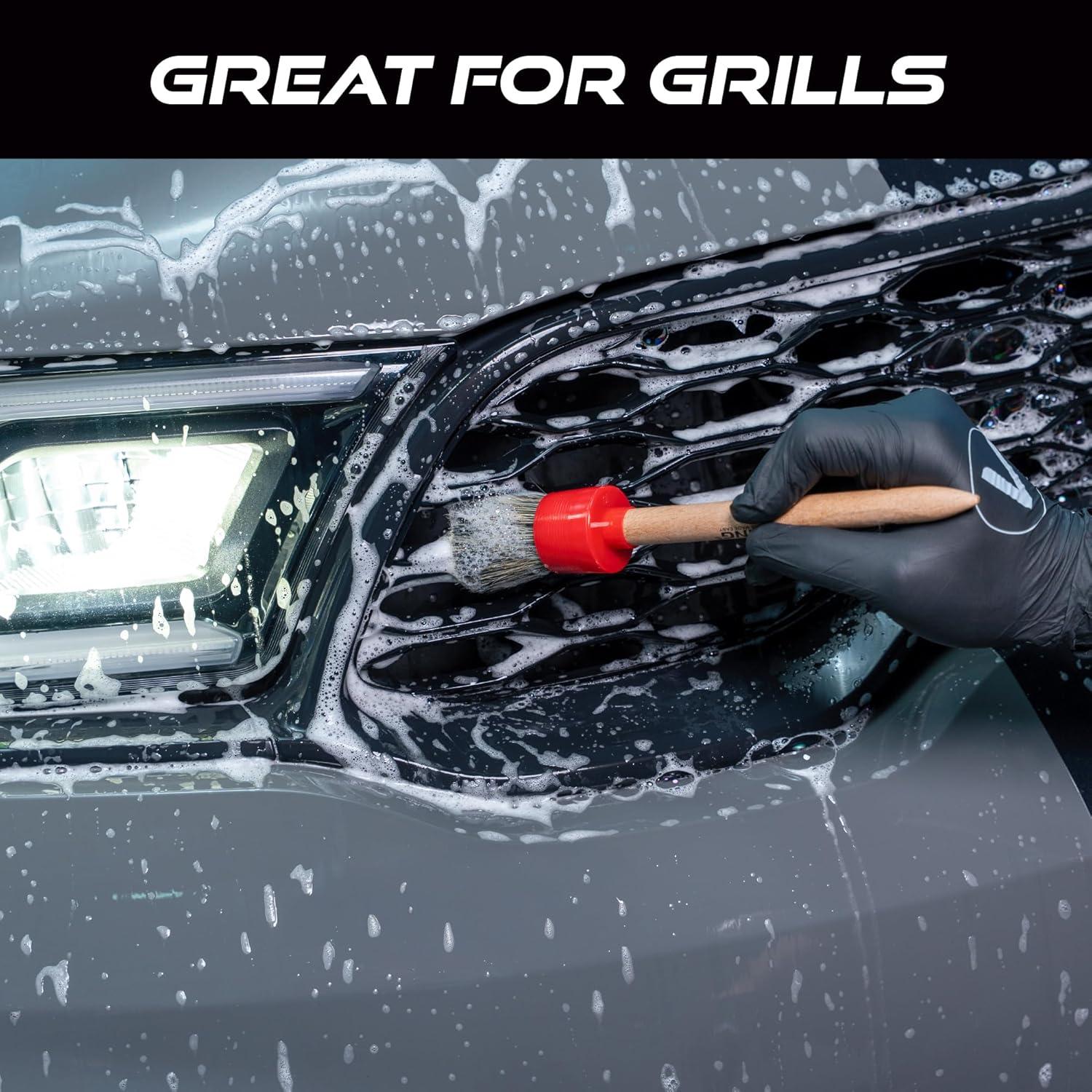 Juego de Cepillos de Detalle VIKING - 3 Tamaños para Autos