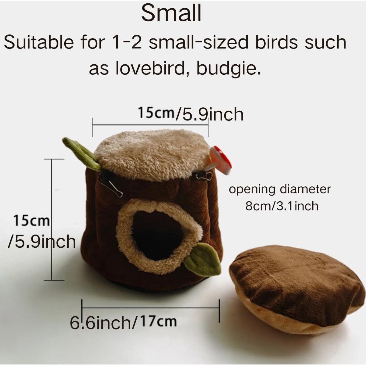 Nido de Pájaro Cálido Copfeu, Casa Tocón para Mascotas Pequeñas