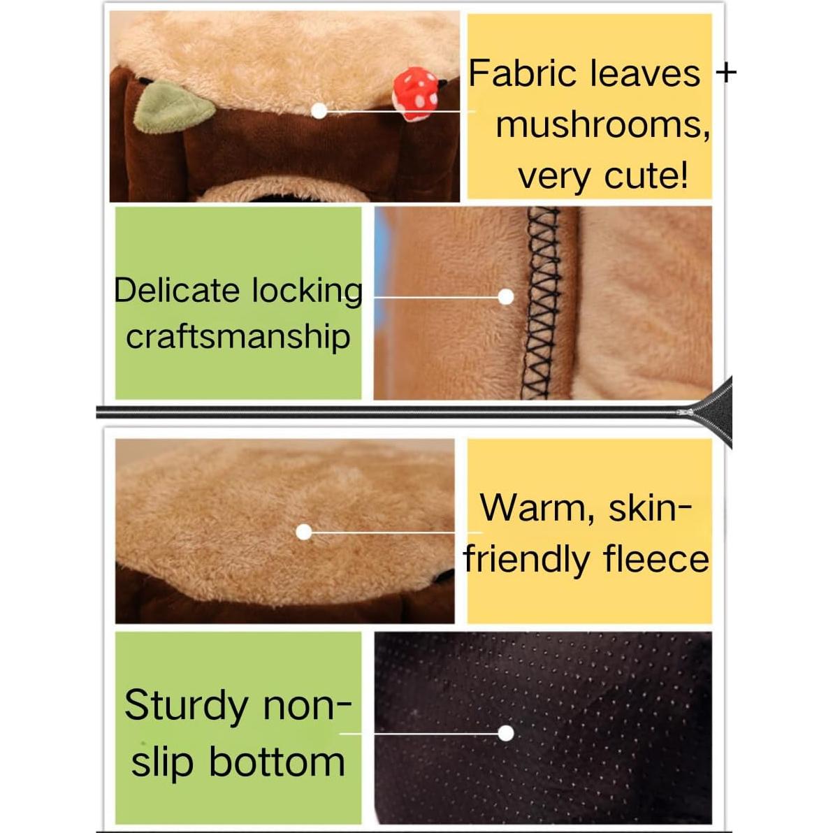 Nido de Pájaro Cálido Copfeu, Casa Tocón para Mascotas Pequeñas