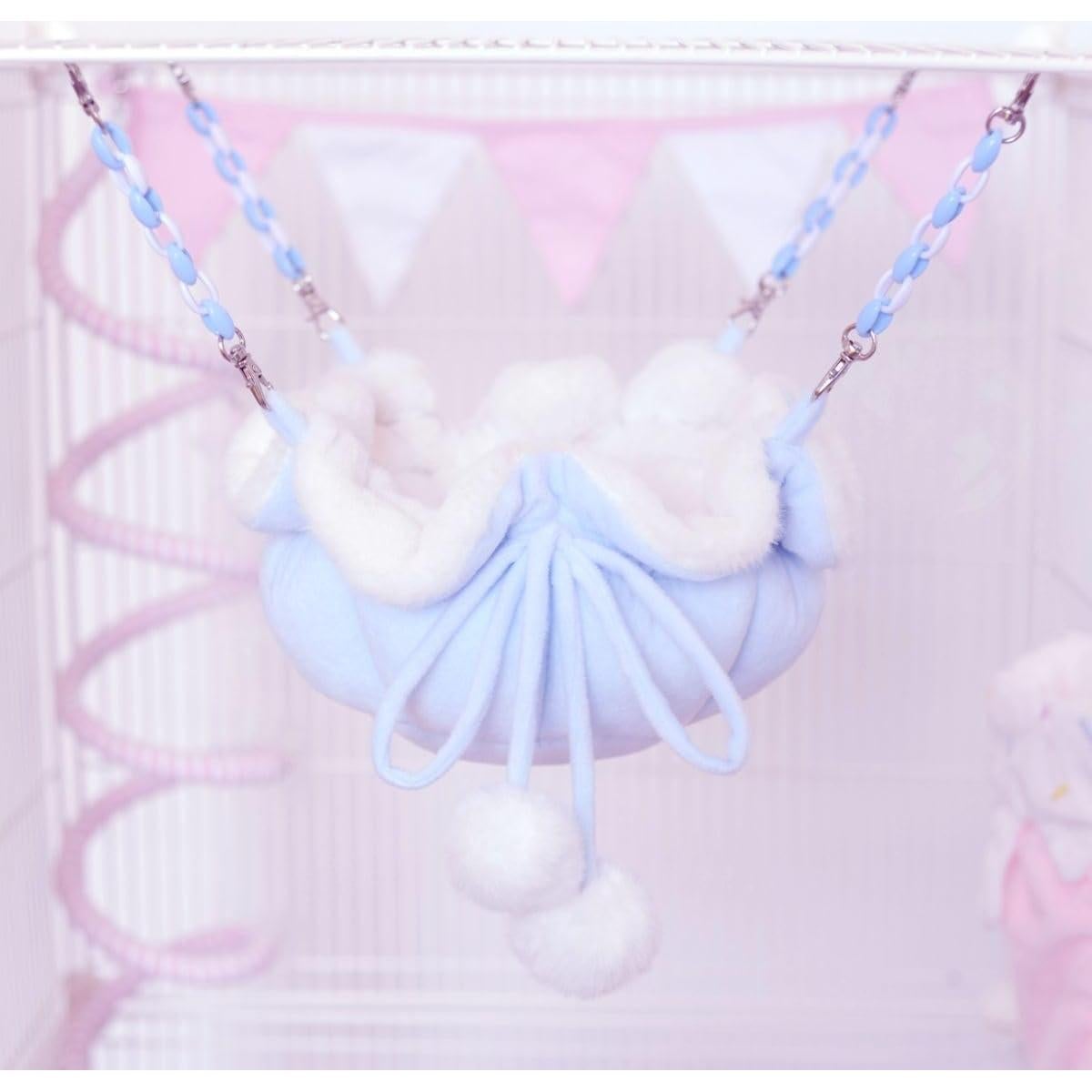 Hamaca Colgante para Mascotas Copfeu Azul Mediana 50x50 cm