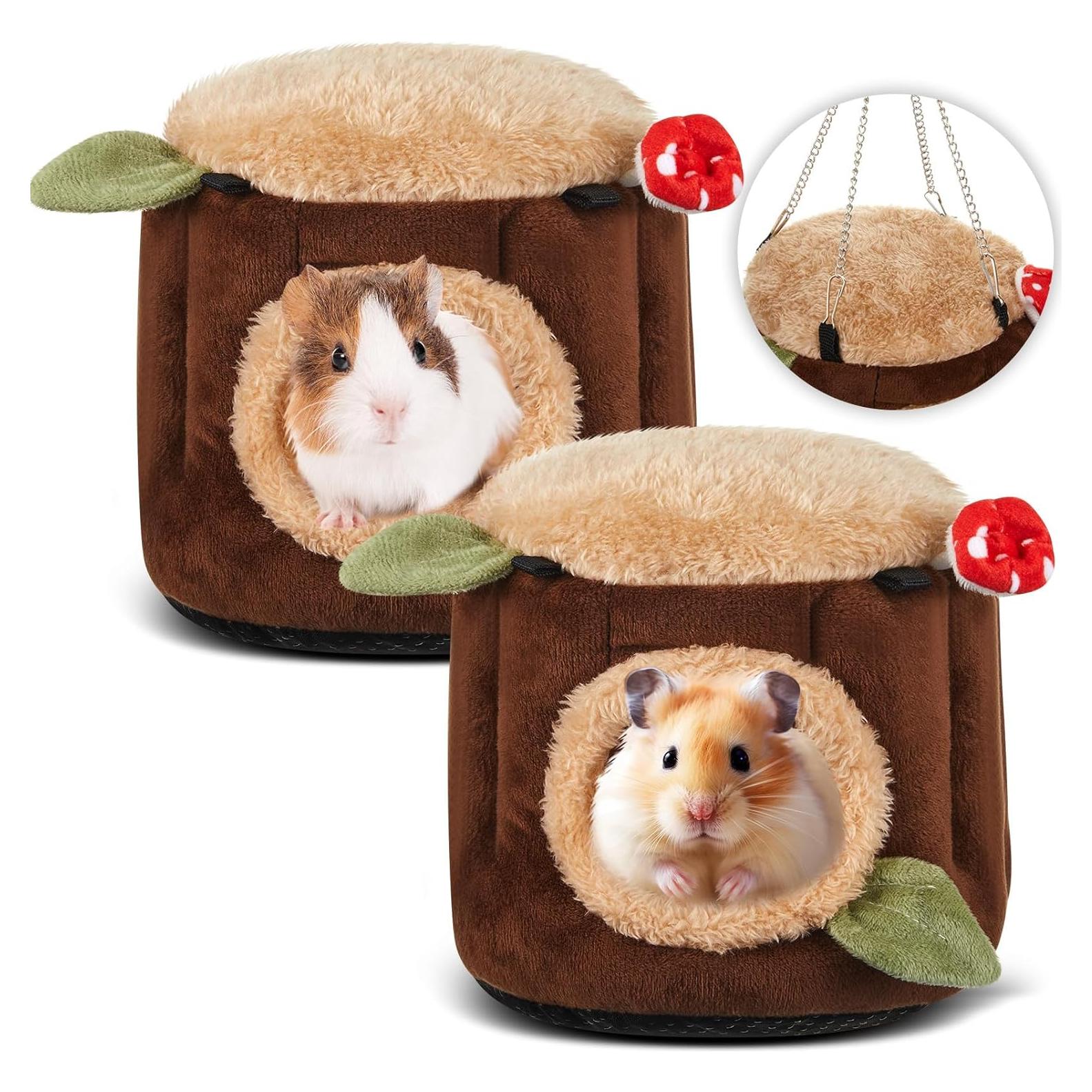 Hamaca para Hurón y Hámster Seenelling 2 Pcs Suave 15x15x17cm