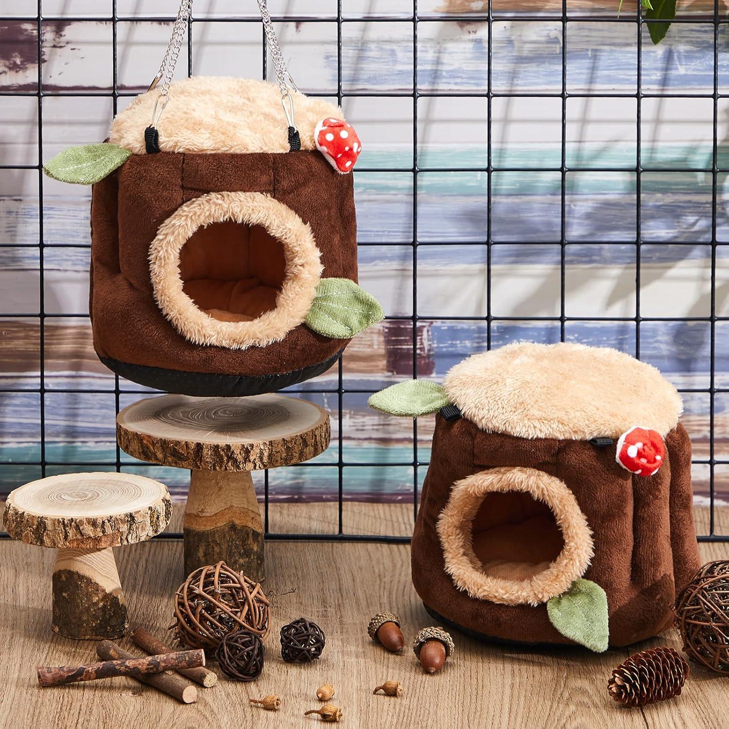 Hamaca para Hurón y Hámster Seenelling 2 Pcs Suave 15x15x17cm