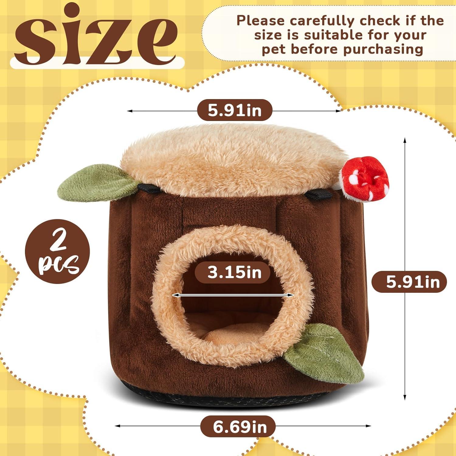 Hamaca para Hurón y Hámster Seenelling 2 Pcs Suave 15x15x17cm