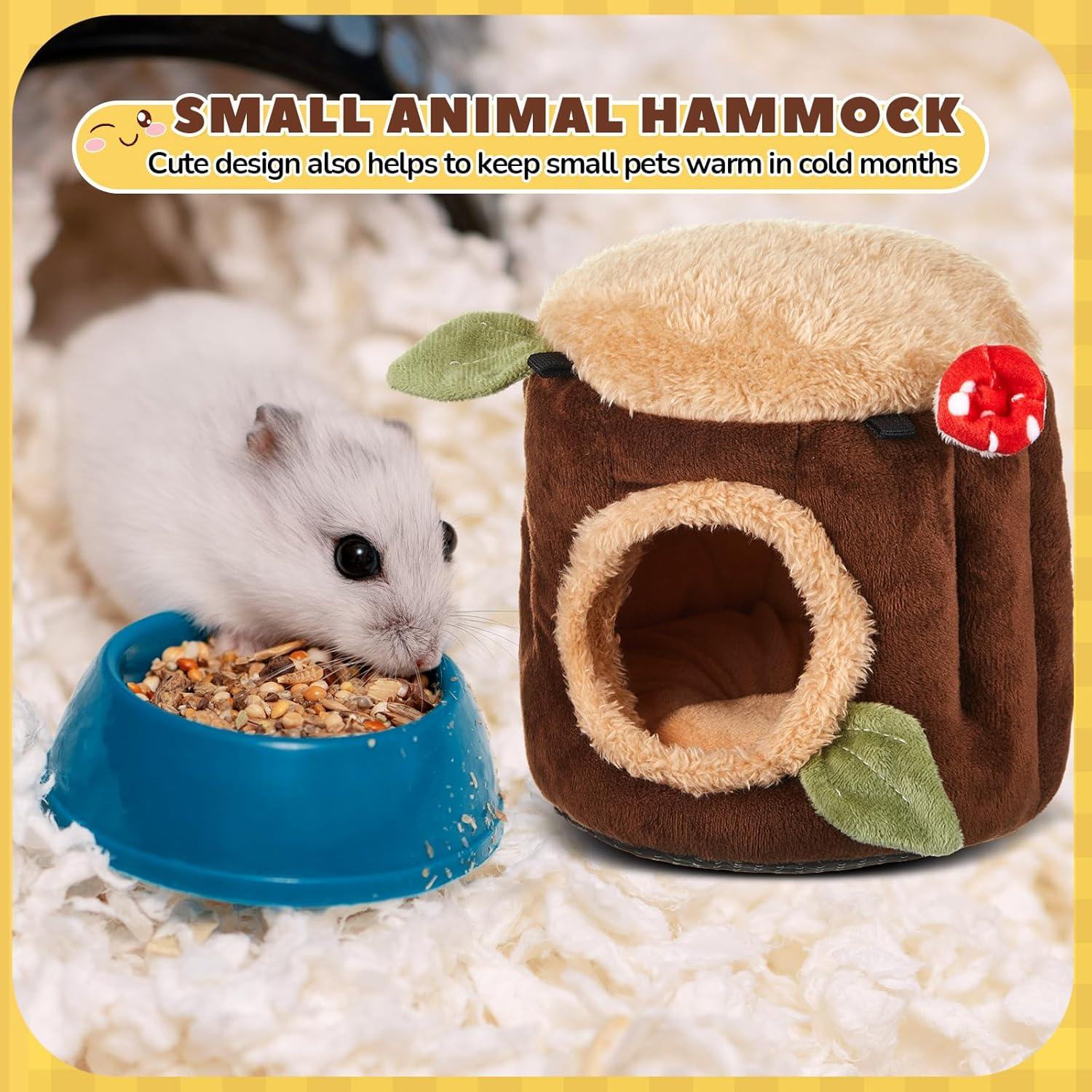 Hamaca para Hurón y Hámster Seenelling 2 Pcs Suave 15x15x17cm