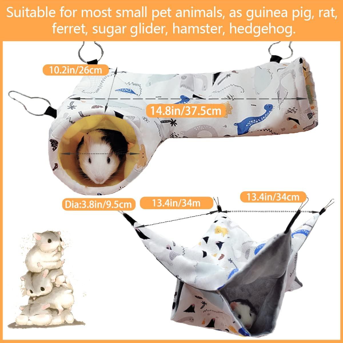 Túnel y Hamaca para Conejillos de Indias LEFTSTARER 37.6x25.9cm