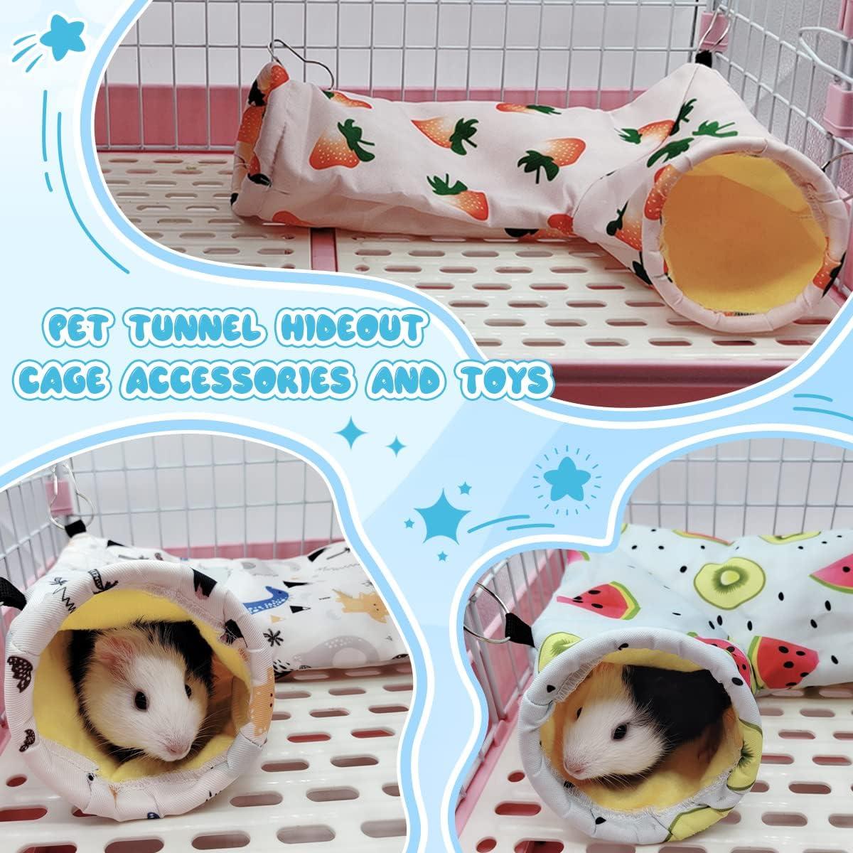 Túnel y Hamaca para Conejillos de Indias LEFTSTARER 37.6x25.9cm