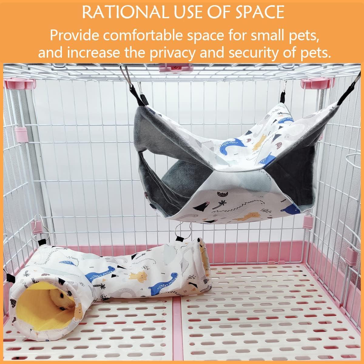 Túnel y Hamaca para Conejillos de Indias LEFTSTARER 37.6x25.9cm