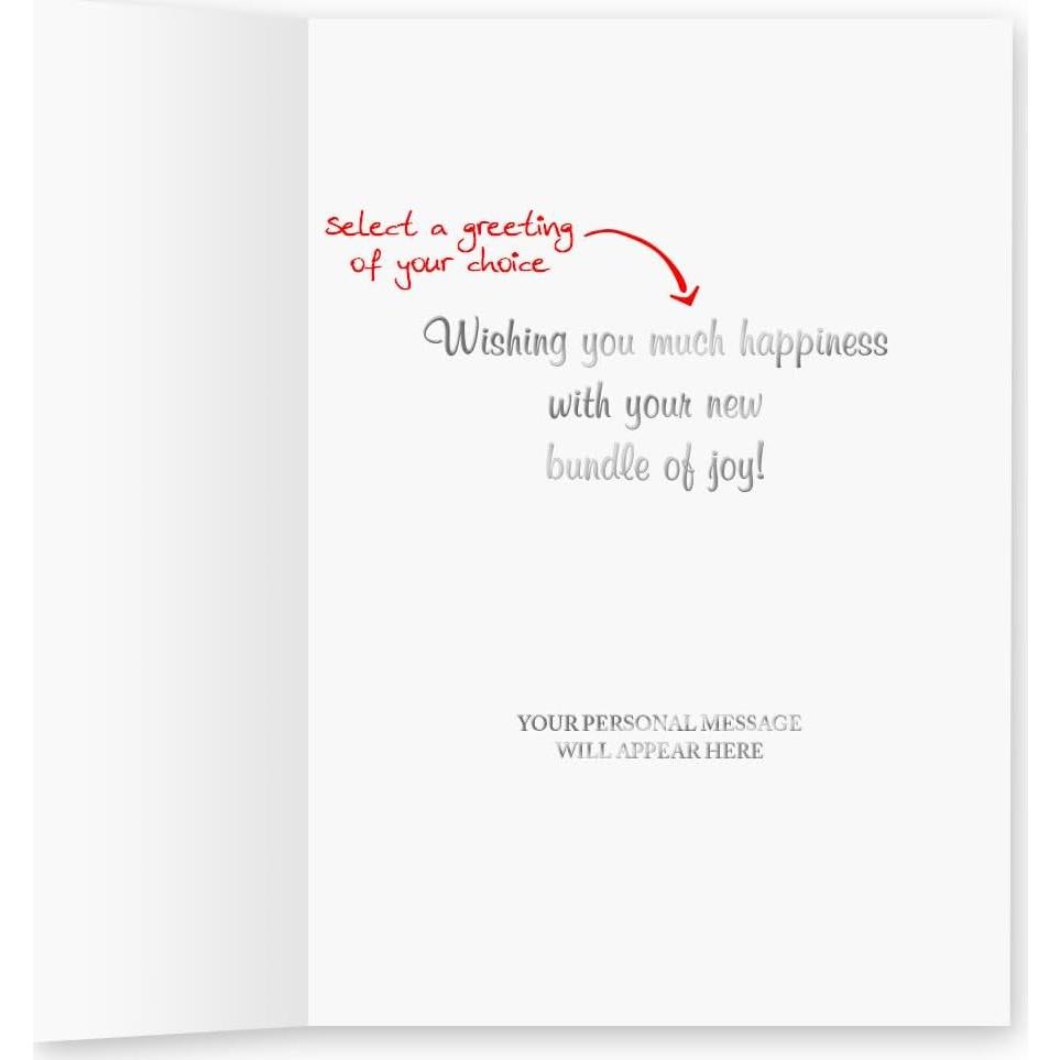 25 Tarjetas de Felicitación Personalizadas Bebés The Gallery