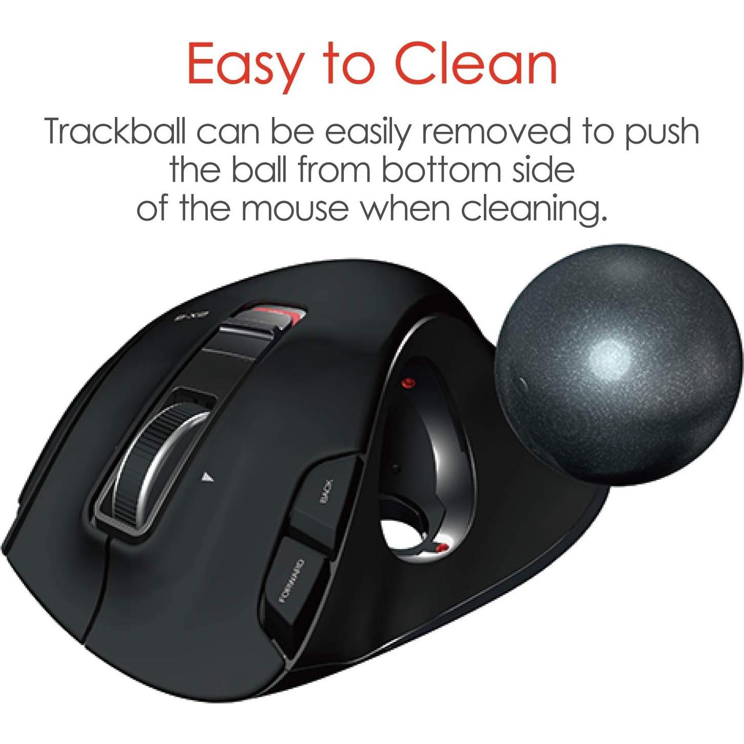 Ratón Trackball ELECOM M-XT3URBK Ergonómico con Cable