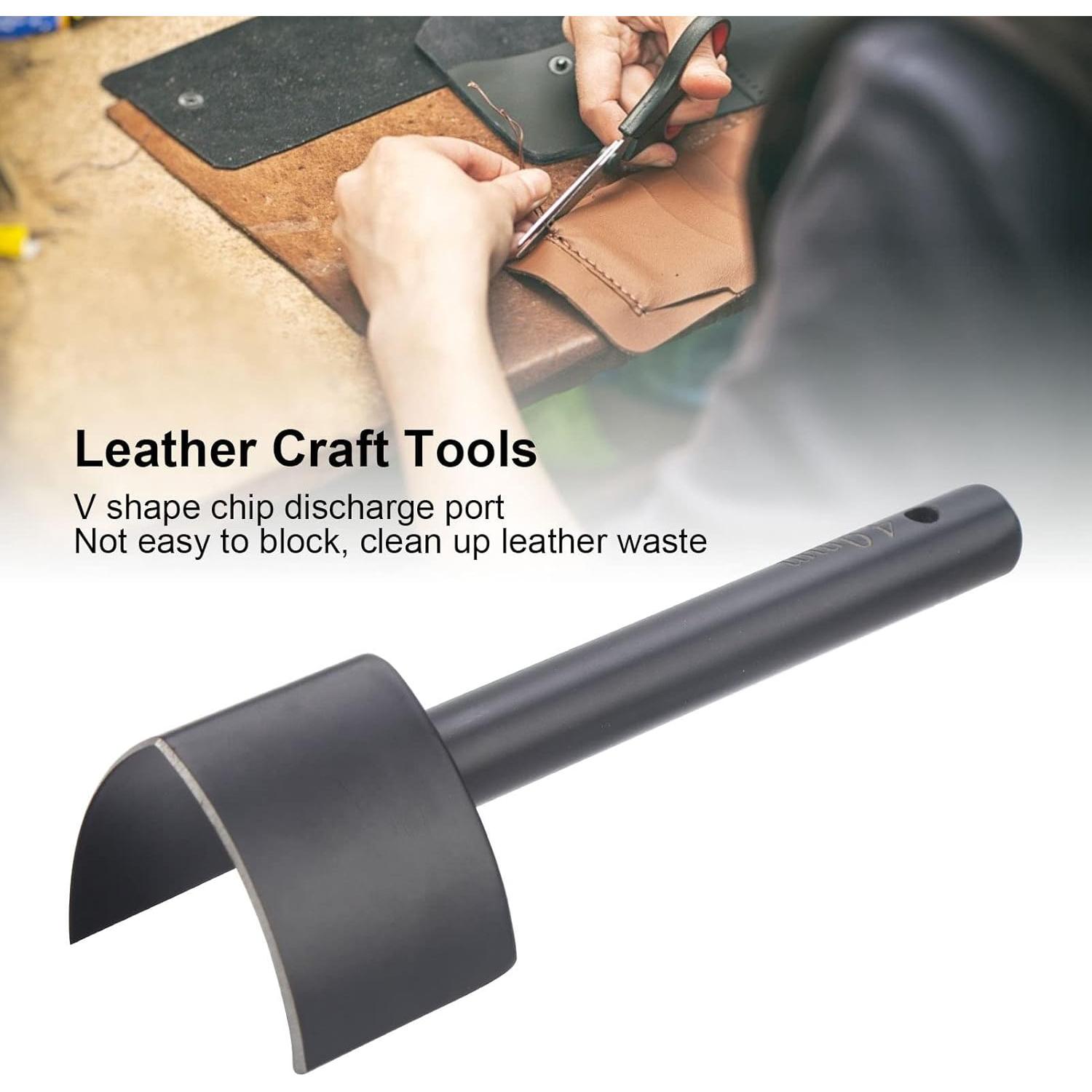 Punzón Cortador de Cuero en V KIMISS 40mm Mango Antideslizante