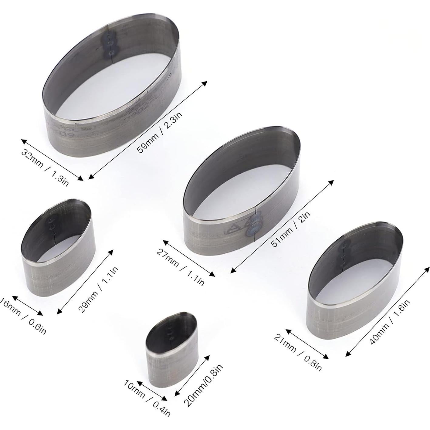 Juego de Troqueles de Perforación de Cuero Ejoyous 5 Piezas