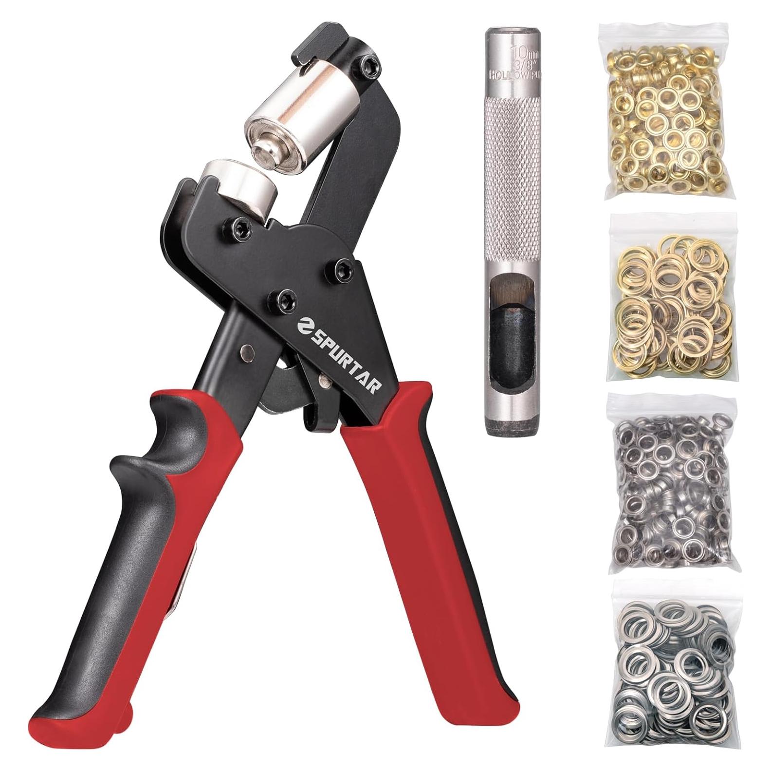 Kit de Ojetes Spurtar 10mm con 500 Ojetes Metálicos