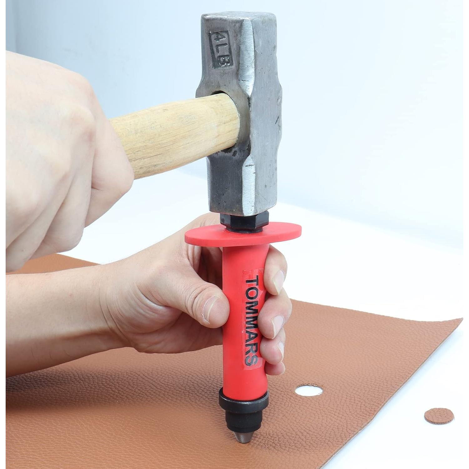 Kit de Punch Hollow TOMMARS 14 PCS 5mm-35mm con Eje de Resorte