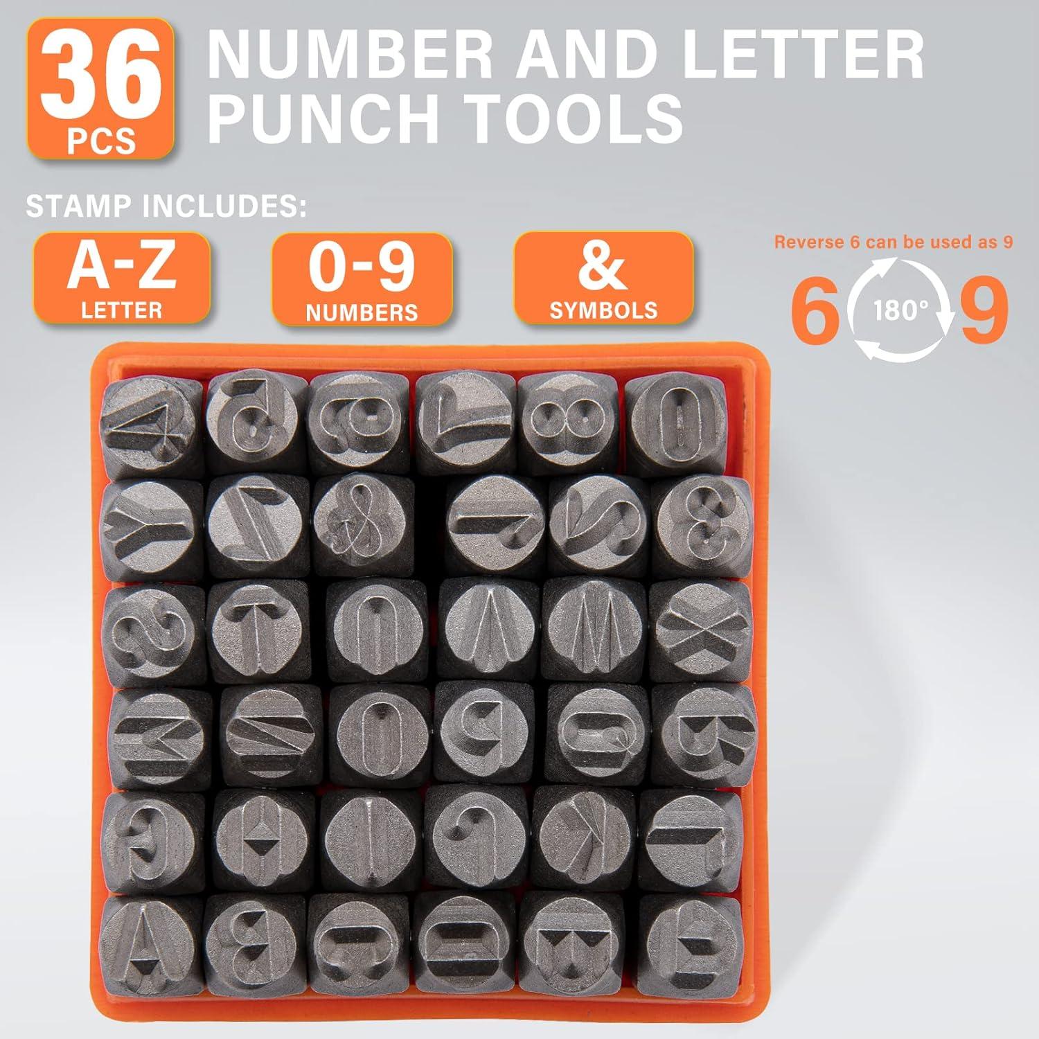 Juego de Troqueles de Letras y Números LEIMO KPARTS 36PC