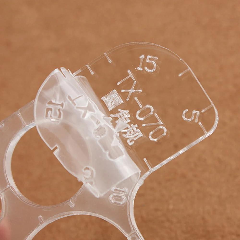 Juego de Plantillas de Círculo Acrílico 2 Piezas para Cuero